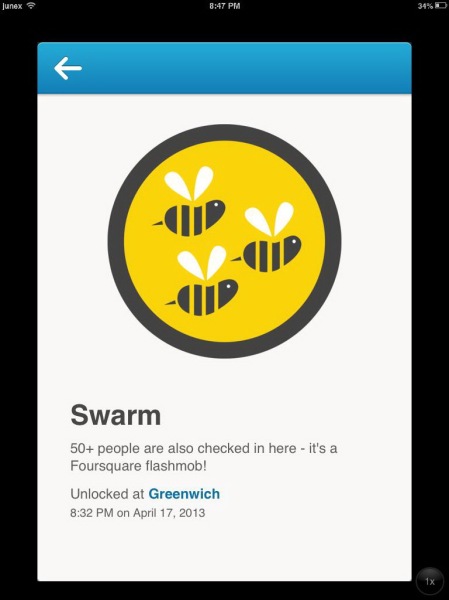 Cebu Foursquare Day 2013 Swarm badge